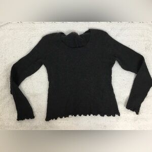La Salle Mohair Wool Blend Pullover Scoop Neck Sweater L